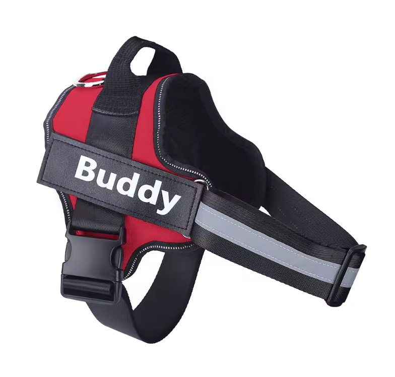Furbella Personalized No-Pull Reflective Dog Harness – Adjustable, Breathable Vest for Small to Large Dogs
