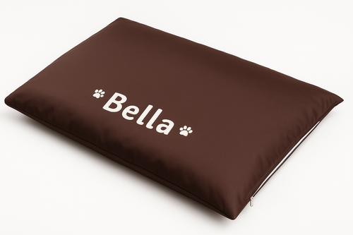 Furbella Personalized Dog Bed – Custom Pet Cushion with Printed Name | Washable Sleeping Mat & Sofa for Small, Medium & Large Dogs and Cats