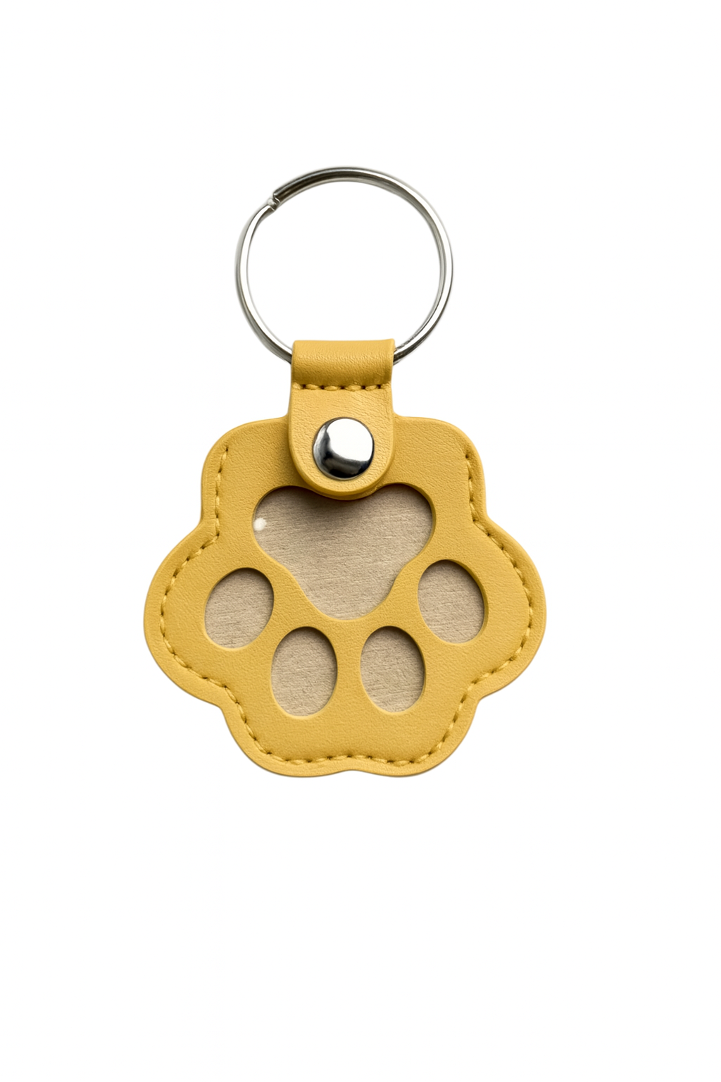 Furbella Pet Paw Keychain with Hair Keepsake Bag – Cute Cat & Dog Memorial or Everyday Pendant