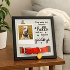 Furbella Pet Memorial Frame – Wooden Sympathy Photo Frame for Dogs & Cats 🌈🐾