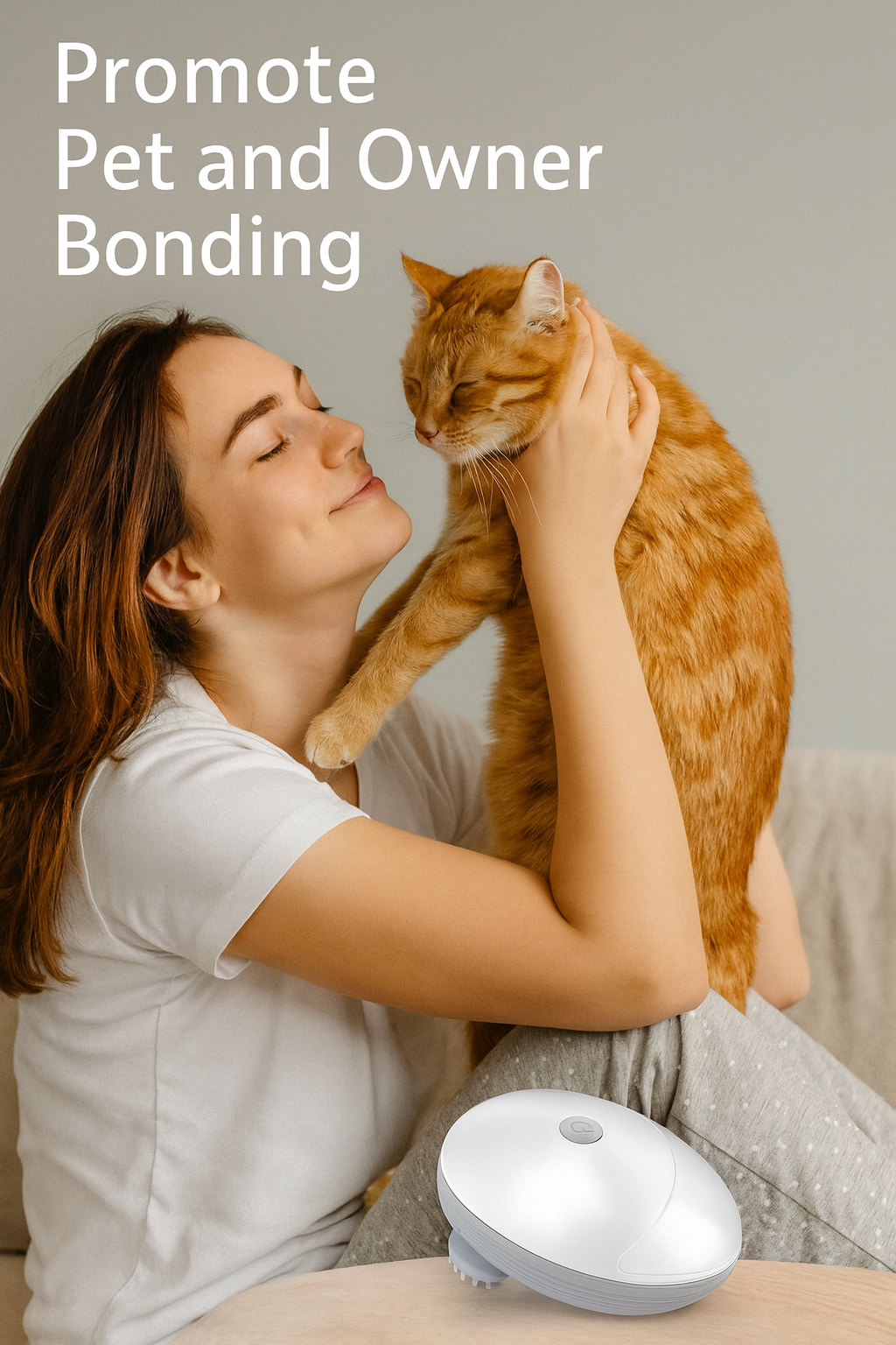 Furbella Pet Scalp Massager 2.0 — Electric Massager for Cats & Dogs, Relaxation & Grooming Tool