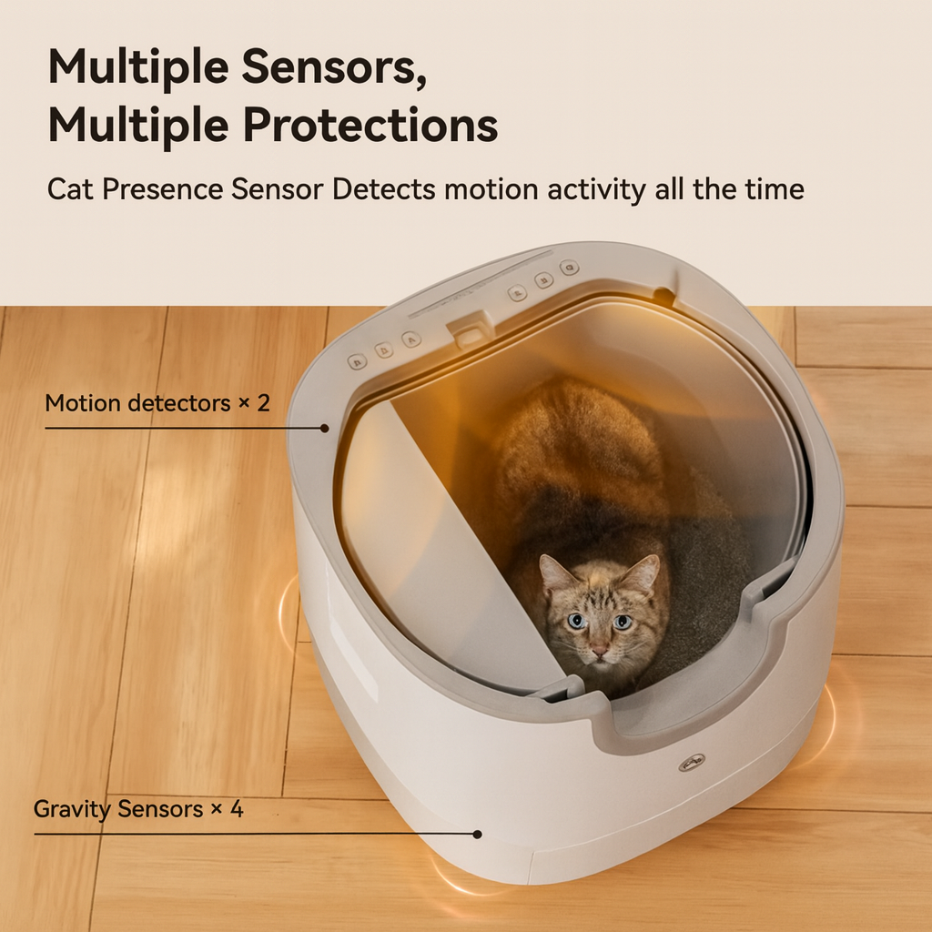 Furoomate Self-Cleaning Smart Cat Litter Box – Automatic 11L High-Capacity Pet Toilet