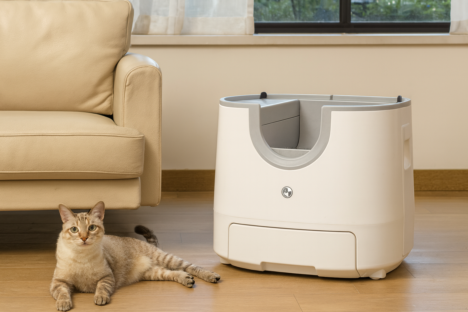Furoomate Self-Cleaning Smart Cat Litter Box – Automatic 11L High-Capacity Pet Toilet