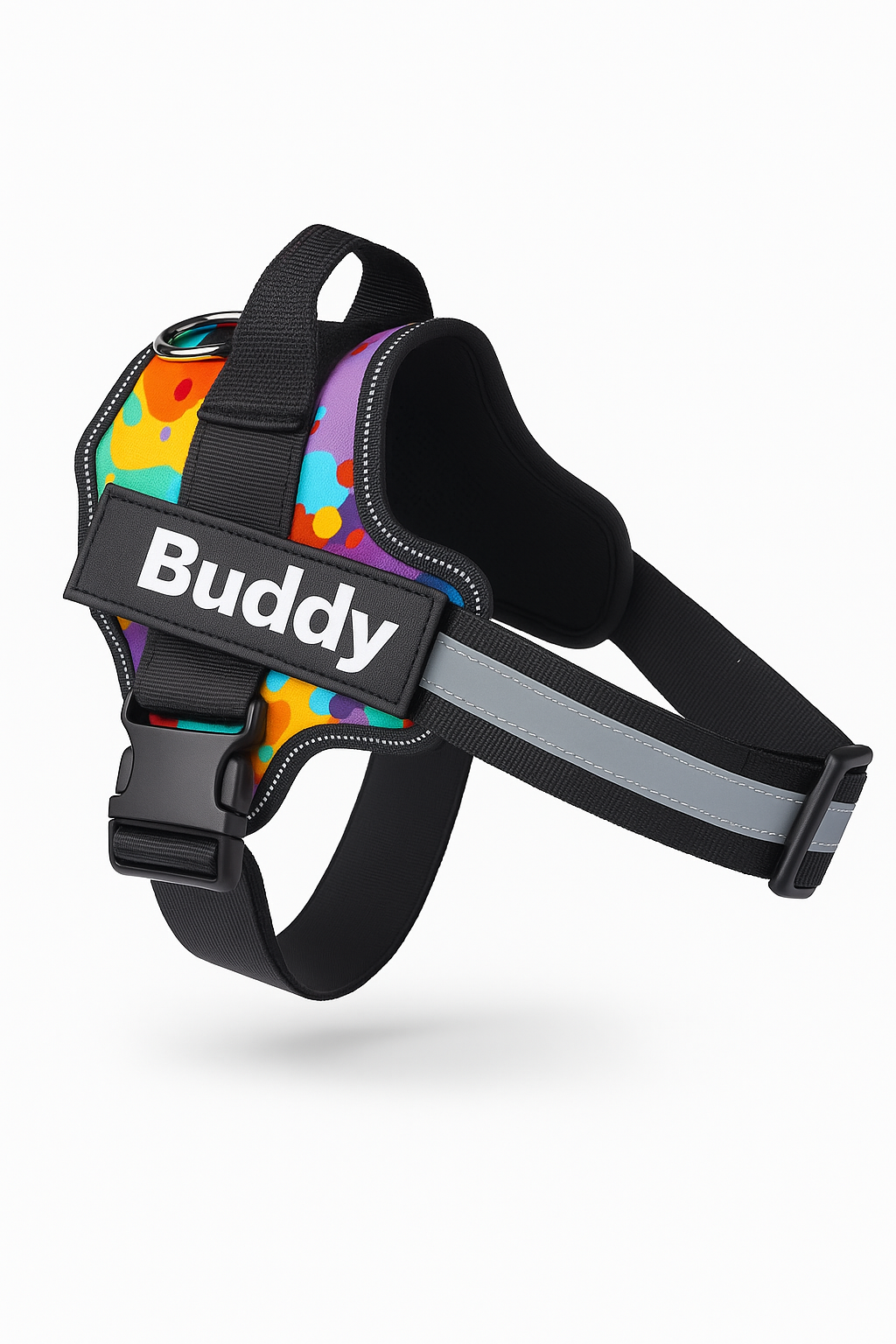 Furbella Personalized No-Pull Reflective Dog Harness – Adjustable, Breathable Vest for Small to Large Dogs