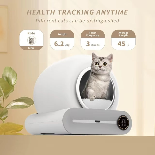 Furbella Smart Self-Cleaning Cat Litter Box — App-Controlled, Automatic, Odor-Free