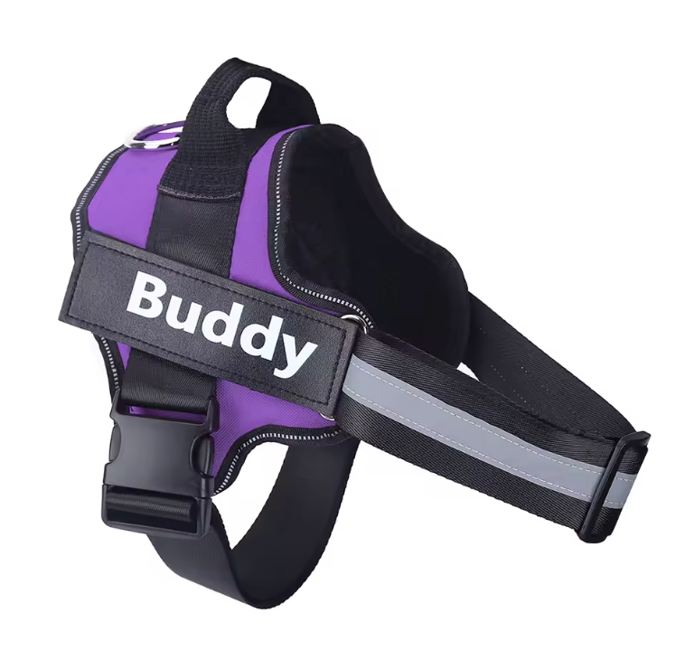 Furbella Personalized No-Pull Reflective Dog Harness – Adjustable, Breathable Vest for Small to Large Dogs