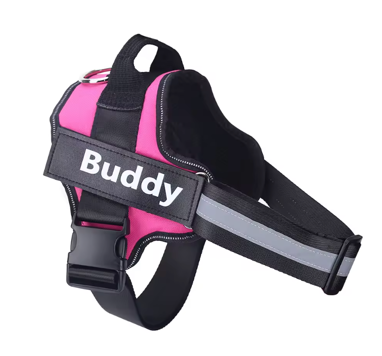 Furbella Personalized No-Pull Reflective Dog Harness – Adjustable, Breathable Vest for Small to Large Dogs