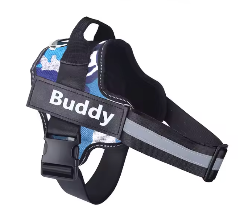 Furbella Personalized No-Pull Reflective Dog Harness – Adjustable, Breathable Vest for Small to Large Dogs
