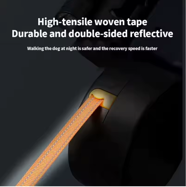 Furbella Dual Dog Leash – Retractable 360° Swivel Double Leash with LED Light for Walking 2 Dogs