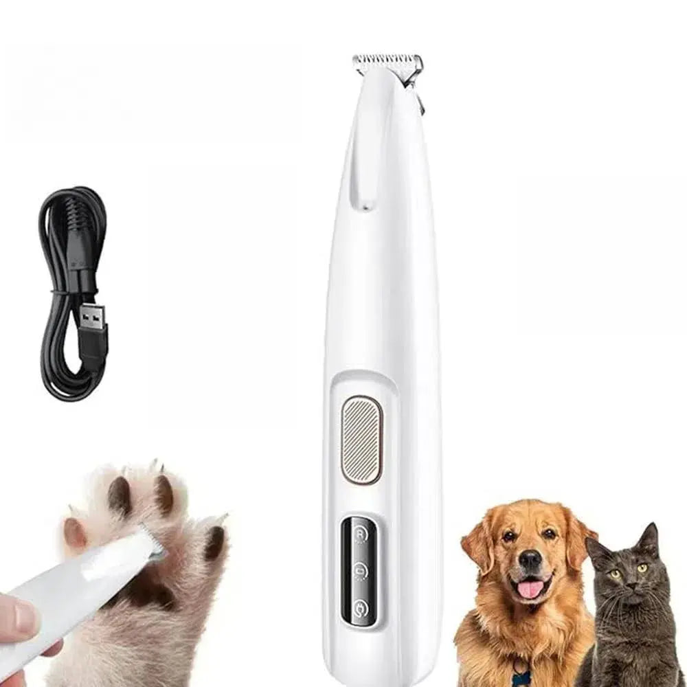Professional Waterproof LED Pet Hair Trimmer - Rechargeable Grooming Clipper for Dogs and Cats, Ideal Gift for Pet Owners