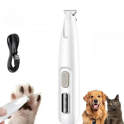 Professional Waterproof LED Pet Hair Trimmer - Rechargeable Grooming Clipper for Dogs and Cats, Ideal Gift for Pet Owners