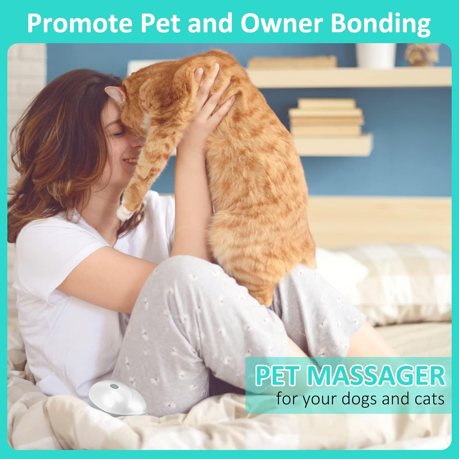 Furbella Pet Scalp Massager 2.0 — Electric Massager for Cats & Dogs, Relaxation & Grooming Tool